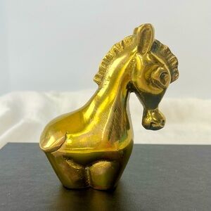 Unique Brass Horse